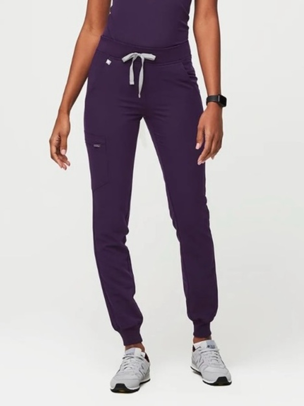 Figs Womens Scrub Pants Joggers in Purple Shadow